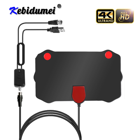 Kebidumei 1080P antenne de télévision numérique intérieure antenne de télévision HD DVB-T/T2 DVB T/T2 DVBT2 antenne de télévision par câble UHF VHF antenne de télévision par câble ► Photo 1/6