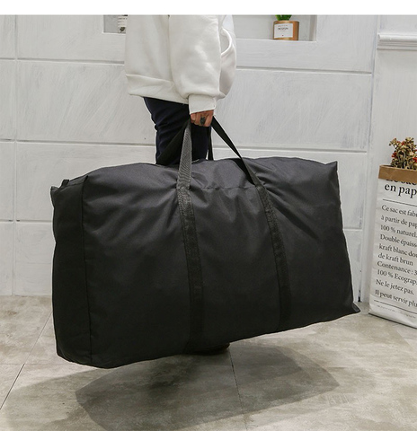 Unisexe grande capacité pliant bagages sac avec fermeture à glissière grands sacs à main imperméables décontracté mince Oxford vêtements sacs de rangement portable ► Photo 1/6