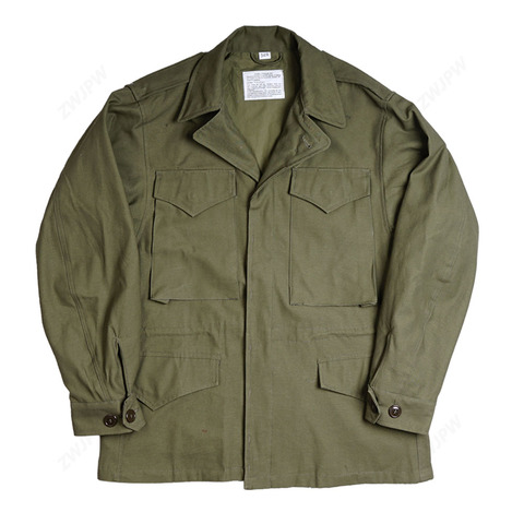 Veste d'extérieur M43 verte de l'armée américaine, uniforme coupe-vent, manteau en pur coton, pour entraîneur, nouveau style ► Photo 1/5