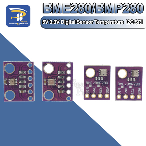 Livraison gratuite! Capteur de pression atmosphérique de haute précision GY-BME280 5V, Module BME280 pour Arduino I2C SPI BMP280 3.3V ► Photo 1/6