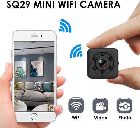 Mini caméra Wifi SQ29 HD, petit capteur de Vision nocturne, caméscope Sport DV avec coque étanche, Support carte TF cachée ► Photo 1/6