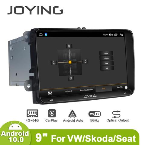 Radio 2 Din 9 Pulgada Android 10 4GB 64GB Autoradio Audio Unité GPS TV Multimédia Carplay Pour VW Skoda POLO GOLF PASSAT ► Photo 1/6