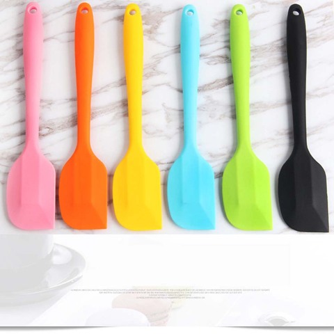 21 Cm couleur Pure qualité alimentaire Siliocne antiadhésive spatule beurre cuillère cuisson grattoir outils cuisine fournitures multicolore ► Photo 1/6