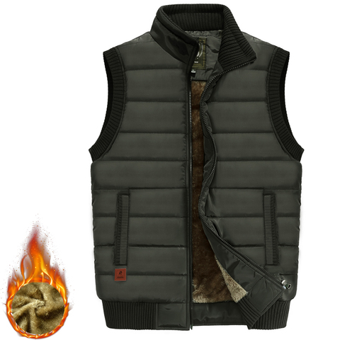 Hommes grande taille vêtements hiver printemps gilet vestes sans manches manteau mode grande taille 8xl mâle chaud gilet polaire gilet hommes ► Photo 1/6