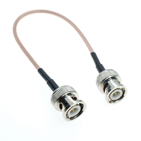 BNC mâle à BNC mâle 50 ohms RG316 coaxial faible perte cavalier queue de cochon RF câble ► Photo 1/1