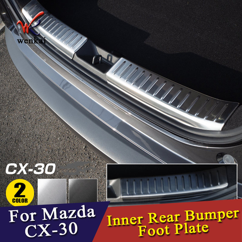 Palette de pied de pare-choc arrière intérieur pour Mazda CX-30 2022, couvercle de Protection, accessoires de voiture ► Photo 1/5
