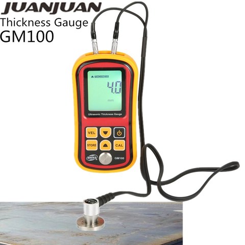 GM100 jauge d'épaisseur ultrasons métal Testing1.2 à 200MM voix son vitesse mètre acier testeur tuyau épais mesure 30% OFF ► Photo 1/6