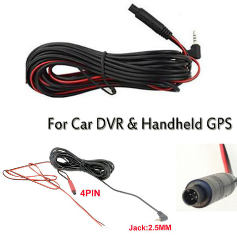 Câble de caméra de vue arrière de voiture, 4 broches à 2.5MM, pour DVR de voiture ou GPS portable ► Photo 1/2