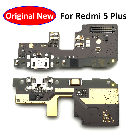 Pour Xiaomi Redmi 5 Plus Port de charge USB connecteur de quai câble flexible avec carte de Microphone ► Photo 1/6