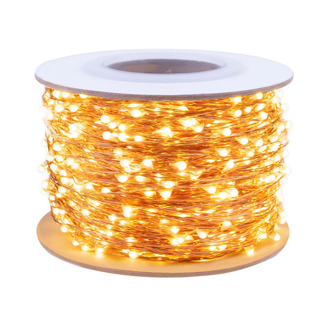 165FT/50 M télécommande LED fil de cuivre fée lumières lumineuses blanc chaud étoilé lumières pour noël vacances mariage jardin décor ► Photo 1/6