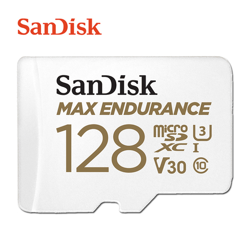 SanDisk MAX ENDURANCE carte mémoire microSD 256GB 128GB 64GB 32GB enregistrement en Full HD ou 4K pour les caméras d'action ou les drones ► Photo 1/6