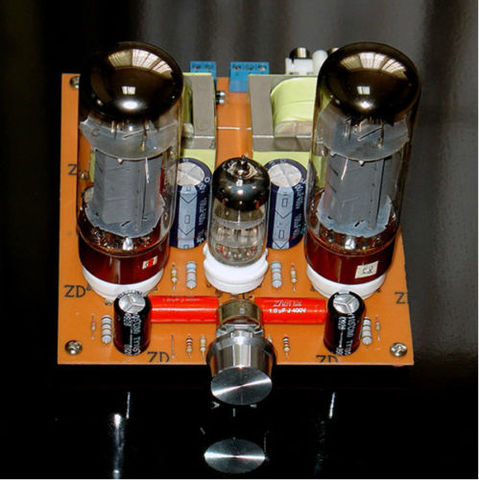 Nobsound HiFi 6N2 + EL34 Vide Tube Amplificateur Classe A asymétriques Stéréo Ampli Audio Kit DE BRICOLAGE ► Photo 1/6