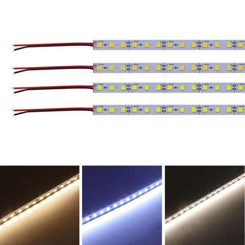 Bande lumineuse Led SMD 5054, 25/50cm, barre lumineuse en Aluminium rigide pour cuisine ► Photo 1/6