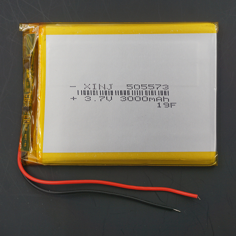 XINJ – batterie Lithium polymère 3.7V 3000 mAh, li-po, pour téléphone, GPS, E-book, PAD, MID Portable, Power bank, tablette, PC, 505573 ► Photo 1/4