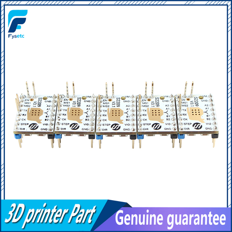 La dernière version 5 pièces TMC2209 V3.1 pas à pas pilote pas à pas pilote muet pilote 256 microstep courant 2.8A crête VS TMC2208 ► Photo 1/5