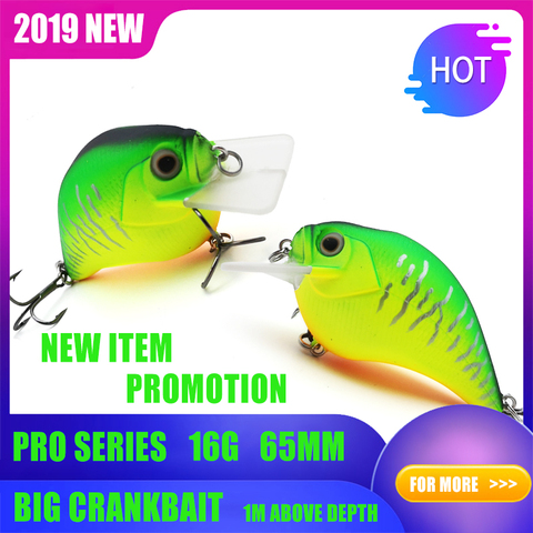 Thritop – leurre Wobbler rigide de haute qualité, appât artificiel idéal pour la pêche au brochet ou à la carpe, Crankbait, nouveau modèle TP101, 16g, 65mm ► Photo 1/6