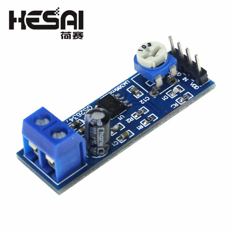 Module amplificateur Audio LM386 200 fois 5 V-12 V entrée 10K résistance réglable ► Photo 1/3