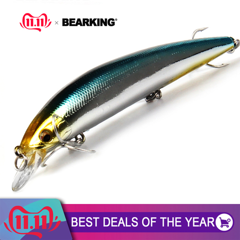 Au détail 2017 bonne leurres de pêche minnow, qualité professionnel appâts 12.9 cm/14.8g, bearking chaude modèle crankbaits penceil appât popper ► Photo 1/6