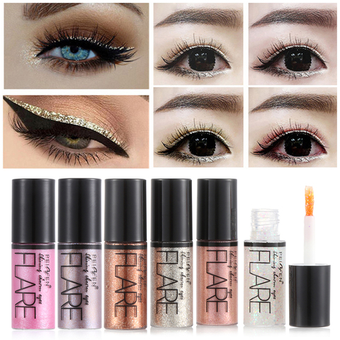 Mode brillant étanche fard à paupières métallique lueur yeux Liner stylo paillettes longue durée liquide Eyeliner femmes beauté maquillage outil ► Photo 1/6