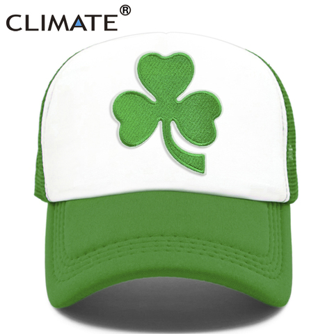 Casquette de camionneur, climat st-patrick Day, chapeau vert, irlande, porte-bonheur, casquette en maille, pour l'irlande ► Photo 1/6