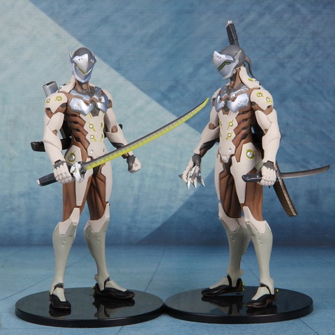 Anime jeu OW surmontres Ninja Shimada Genji Joints mobiles PVC figurines modèle jouets poupée cadeau 18cm ► Photo 1/6