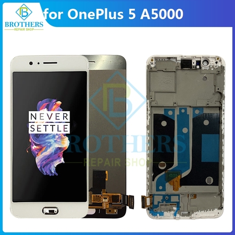 LCD pour OnePlus 5 LCD écran LCD affichage pour OnePlus 5 A5000 LCD assemblée écran tactile numériseur téléphone remplacement Test de travail ► Photo 1/6