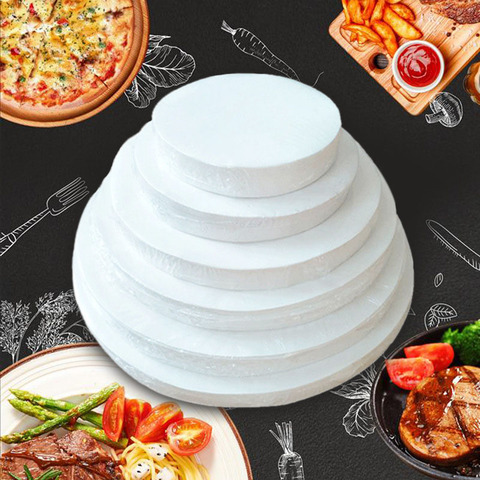 100/300/500 pièces rond papier cuisson cercle parchemin papier Liner BBQ four galette Hamburger papier gâteau antiadhésif cuisson papier outils ► Photo 1/6