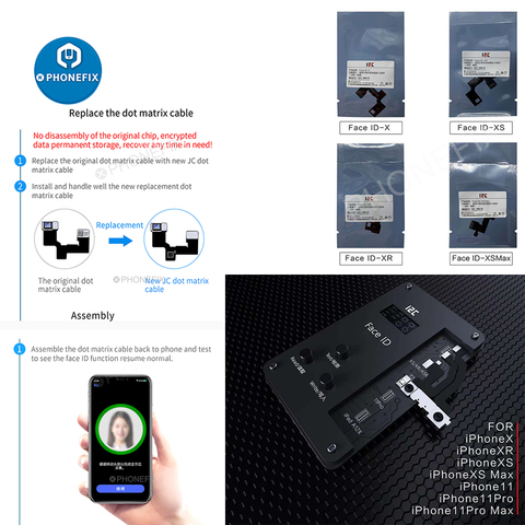 I2C – identification faciale iface V8, programmateur pour iPhone X XS Xsmax 11 Pro Maix, détection de treillis, ne fonctionne pas, remplacer le câble matriciel ► Photo 1/6