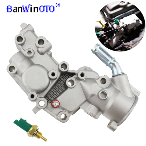 Boîtier thermostatique en Aluminium, bride pour eau de refroidissement, pour citroën BX C15 C3 MK, pour Peugeot 1007 205 206 1336, Y8 9654775080, 1336Y8 ► Photo 1/6