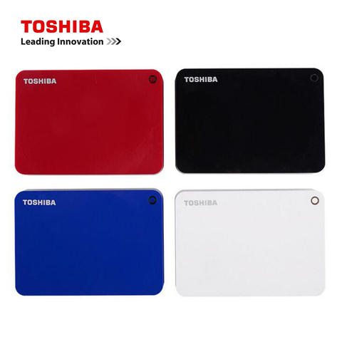 Toshiba – Canvio Advance disque dur externe Portable USB 3.0, rouge, 4 to ► Photo 1/1