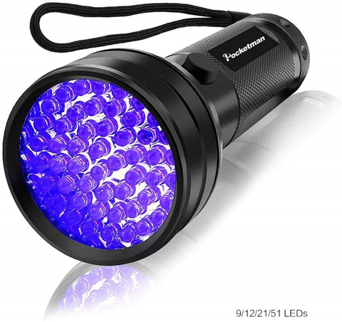 Lumière UV noire de haute qualité, lumière UV, LED, 21, LED, 12, LED, 395-LED nm, lampe torche UV, lampe de sécurité ► Photo 1/6