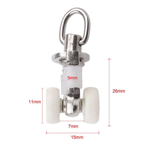 Rail coulissant en plastique pour fenêtres, balcon, accessoires de planeurs, 20 pièces, 26mm ► Photo 1/6