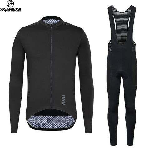 YKYWBIKE Pro cyclisme maillot ensemble à manches longues VTT vêtements de cyclisme respirant vtt vélo vêtements vêtements costume pour les hommes ► Photo 1/6