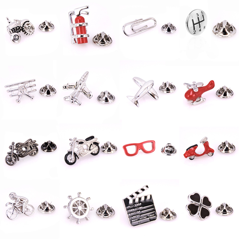 Broche épinglette pour hommes nouveauté épinglette Badge ancre avion course moto gouvernail voilier vêtements col broche broches ► Photo 1/6