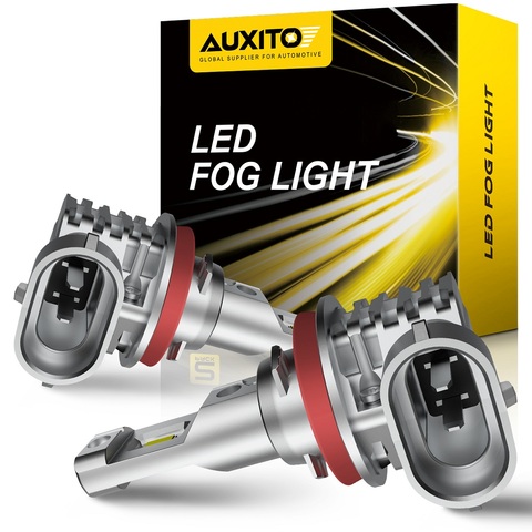 Phare antibrouillard LED H11/H8/H10/H16JP, 2 pièces, Canbus, ampoule de conduite pour voiture, jaune, blanc, pour BMW, Toyota, Skoda, Ford, Lada ► Photo 1/6