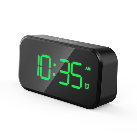 Horloge de réveil numérique, horloge électronique de bureau, alimenté par USB/AAA, luminosité réglable, fonction Snooze, horloge de bureau ► Photo 1/6