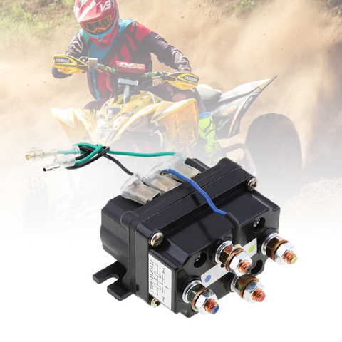 Universel 12V solénoïde relais contacteur treuil interrupteur à bascule pouce 250A 95001bs-17000lbs pour ATV/UTV 4WD 4x4 treuils 80*7.5*40.5mm ► Photo 1/6