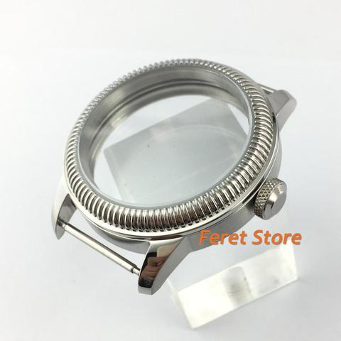 Boîtier de montre pour hommes, 44mm, accessoires, adapté eta 6497 6498 st36, remontage manuel, mouvement mécanique, p368 ► Photo 1/6