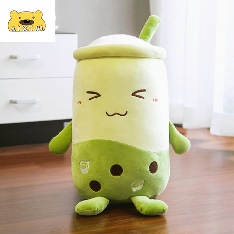 50cm vert Matcha bulle tasse à thé en forme d'oreiller perle lait thé bulle thé en peluche peluche jouets doux coussin en peluche oreiller cadeaux ► Photo 1/6