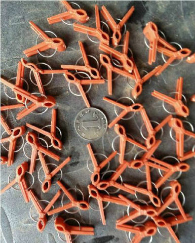 50-100 pièces pinces à greffer en plastique plantes de légumes de jardin plat et rond M1694 QL ► Photo 1/3