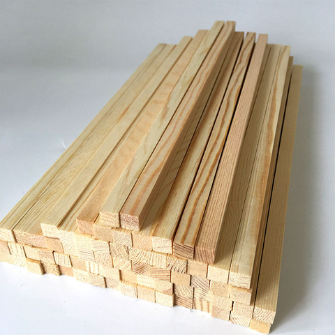 10 bâtons de bois faits à la main, matériaux de construction carrés ► Photo 1/4
