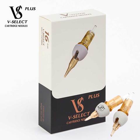 EZ v-select – aiguilles pour cartouches de tatouage 16 pièces/boîte, avec revêtement rond en mousse et poignées rotatives pour Machine à tatouer ► Photo 1/6