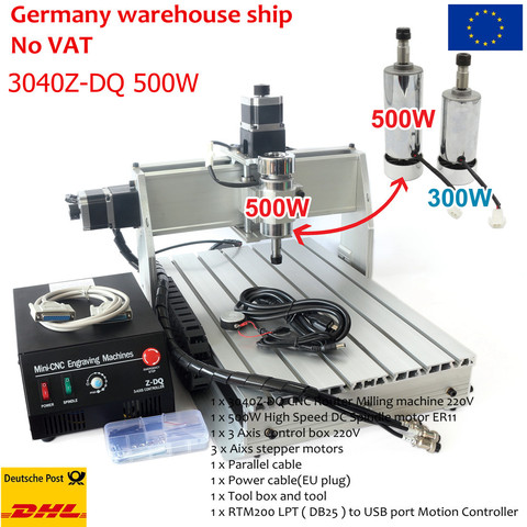 RUS/de L'UE Livraison! 3 axe 3040Z-DQ peut LPT à USB CNC 1204 Vis À Billes Routeur Graveur/Gravure forage ► Photo 1/6