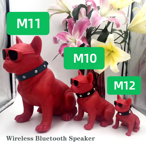 Bluetooth haut-parleur chien tête bouledogue cadeau décoration sans fil Animal M11 carte Instert M10 dessin animé M8 commerce extérieur Audio créatif ► Photo 1/6