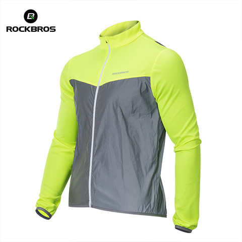 ROCKBROS-veste de cyclisme pour hommes, veste Coupe Vent réfléchissante et Coupe Vent, maillot respirant, vêtements de sport en plein air ► Photo 1/6