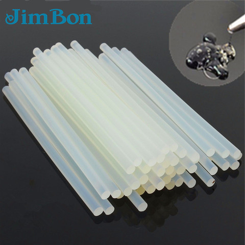 JimBon 10 pcs 7mm x 100mm À 300mm Effacer Colle Chaude Bâtons Pour Électrique Pistolet À Colle voiture Audio Artisanat Réparation Adhésif À Usage Général ► Photo 1/6