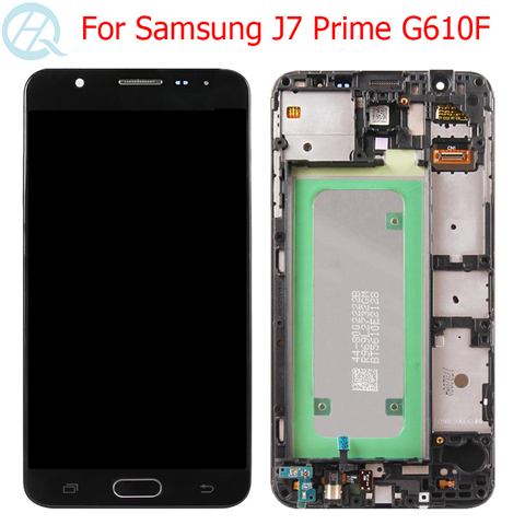 Original G610F LCD pour Samsung Galaxy J7 Prime 2016 affichage avec cadre 5.5 
