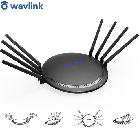 Wavlink Gigabit routeur sans fil Wifi gamme Extender 5Ghz 2.4G wi-fi amplificateur antennes à Gain élevé couverture plus large installation facile ► Photo 1/6