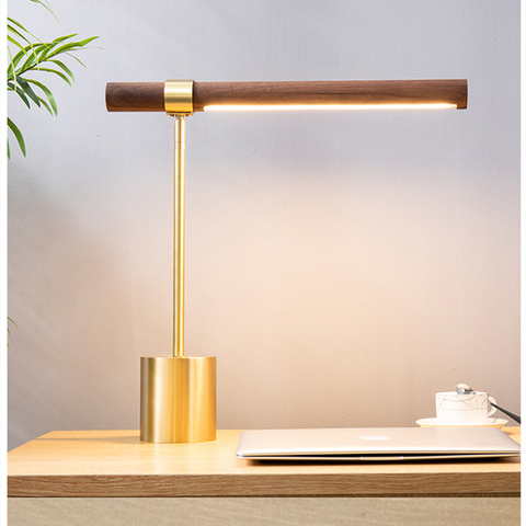 Lampe de chevet Led en bois au design italien moderne, luminaire décoratif d'intérieur, idéal pour un salon, une chambre à coucher, un bureau ou une Table de chevet ► Photo 1/6