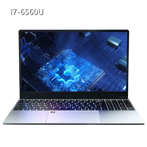 2022 nouveau 15.6 pouces 1920*1080 IPS écran Core i7 6560U DDR4 16GB 128G/256G/512G/1 to M.2 NVME SSD métal rétro-éclairé Windows 10 ordinateur portable ► Photo 1/6